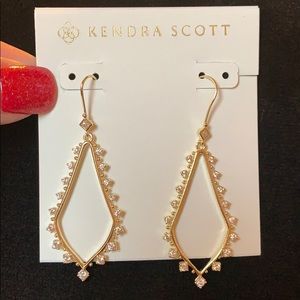 Kendra Scott Bea Gold/ Rhinestone earrings